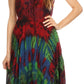 Sakkas Mathilde  Marble Tie-dye Sleeveless Tank Dress Tiered and Corset