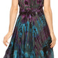 Sakkas Mathilde  Marble Tie-dye Sleeveless Tank Dress Tiered and Corset