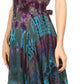 Sakkas Mathilde  Marble Tie-dye Sleeveless Tank Dress Tiered and Corset