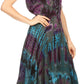 Sakkas Mathilde  Marble Tie-dye Sleeveless Tank Dress Tiered and Corset