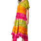 Sakkas Sula Long Laced Tie-Dye Wide Neck Embroidered Boho Sundress Cover Up