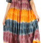 Sakkas Sula Long Laced Tie-Dye Wide Neck Embroidered Boho Sundress Cover Up