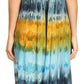 Sakkas Sula Long Laced Tie-Dye Wide Neck Embroidered Boho Sundress Cover Up