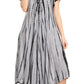 Sakkas Yasmin Tie Dye Embroidered Sheer Cap Sleeve Sundress | Cover Up
