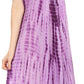 Sakkas Yasmin Tie Dye Embroidered Sheer Cap Sleeve Sundress | Cover Up