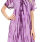 Sakkas Yasmin Tie Dye Embroidered Sheer Cap Sleeve Sundress | Cover Up