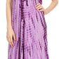 Sakkas Yasmin Tie Dye Embroidered Sheer Cap Sleeve Sundress | Cover Up