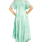 Sakkas Myani Two Tone Embroidered Sheer Cap Sleeve Caftan Long Dress | Cover Up