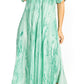 Sakkas Myani Two Tone Embroidered Sheer Cap Sleeve Caftan Long Dress | Cover Up