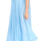 Sakkas Myani Two Tone Embroidered Sheer Cap Sleeve Caftan Long Dress | Cover Up