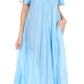 Sakkas Myani Two Tone Embroidered Sheer Cap Sleeve Caftan Long Dress | Cover Up