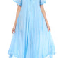 Sakkas Myani Two Tone Embroidered Sheer Cap Sleeve Caftan Long Dress | Cover Up