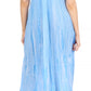 Sakkas Myani Two Tone Embroidered Sheer Cap Sleeve Caftan Long Dress | Cover Up