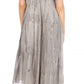 Sakkas Myani Two Tone Embroidered Sheer Cap Sleeve Caftan Long Dress | Cover Up