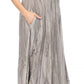 Sakkas Myani Two Tone Embroidered Sheer Cap Sleeve Caftan Long Dress | Cover Up