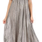 Sakkas Myani Two Tone Embroidered Sheer Cap Sleeve Caftan Long Dress | Cover Up