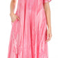 Sakkas Myani Two Tone Embroidered Sheer Cap Sleeve Caftan Long Dress | Cover Up