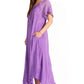 Sakkas Myani Two Tone Embroidered Sheer Cap Sleeve Caftan Long Dress | Cover Up