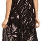 Sakkas Ria Tie Dye Embroidered Cap Sleeve Wide Neck Caftan Dress / Beach Cover Up