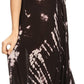 Sakkas Ria Tie Dye Embroidered Cap Sleeve Wide Neck Caftan Dress / Beach Cover Up