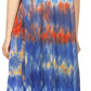 Sakkas Anita Short Sleeve Tie Dye Split Neck Dress / Cover Up