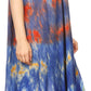 Sakkas Anita Short Sleeve Tie Dye Split Neck Dress / Cover Up