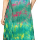 Sakkas Anita Short Sleeve Tie Dye Split Neck Dress / Cover Up