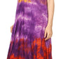 Sakkas Anita Short Sleeve Tie Dye Split Neck Dress / Cover Up