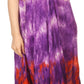 Sakkas Anita Short Sleeve Tie Dye Split Neck Dress / Cover Up