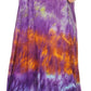 Sakkas Anita Short Sleeve Tie Dye Split Neck Dress / Cover Up