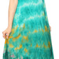 Sakkas Anita Short Sleeve Tie Dye Split Neck Dress / Cover Up