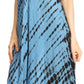 Sakkas Olivia Lightweight Sleeveless Tie Dye Dress with Mandarin Collar