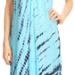Sakkas Olivia Lightweight Sleeveless Tie Dye Dress with Mandarin Collar