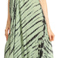 Sakkas Olivia Lightweight Sleeveless Tie Dye Dress with Mandarin Collar