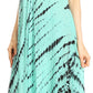 Sakkas Olivia Lightweight Sleeveless Tie Dye Dress with Mandarin Collar