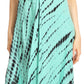 Sakkas Olivia Lightweight Sleeveless Tie Dye Dress with Mandarin Collar