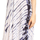 Sakkas Olivia Lightweight Sleeveless Tie Dye Dress with Mandarin Collar