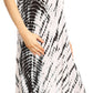Sakkas Olivia Lightweight Sleeveless Tie Dye Dress with Mandarin Collar