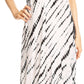 Sakkas Olivia Lightweight Sleeveless Tie Dye Dress with Mandarin Collar