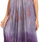 Sakkas Samira Color Block Printed Sheer Cap Sleeve Relaxed Fit Dress | Cover Up