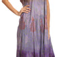 Sakkas Samira Color Block Printed Sheer Cap Sleeve Relaxed Fit Dress | Cover Up