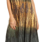 Sakkas Samira Color Block Printed Sheer Cap Sleeve Relaxed Fit Dress | Cover Up