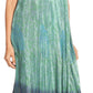 Sakkas Samira Color Block Printed Sheer Cap Sleeve Relaxed Fit Dress | Cover Up