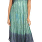Sakkas Samira Color Block Printed Sheer Cap Sleeve Relaxed Fit Dress | Cover Up