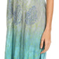 Sakkas Samira Color Block Printed Sheer Cap Sleeve Relaxed Fit Dress | Cover Up