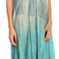 Sakkas Samira Color Block Printed Sheer Cap Sleeve Relaxed Fit Dress | Cover Up