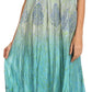 Sakkas Samira Color Block Printed Sheer Cap Sleeve Relaxed Fit Dress | Cover Up