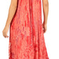 Sakkas Julia Boho Flared Multi-color Marble Batik Cotton Long Dress  / Cover Up