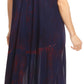Sakkas Talia Ethnic Print Short Sleeve Long Dress/Cover Up