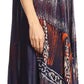 Sakkas Talia Ethnic Print Short Sleeve Long Dress/Cover Up